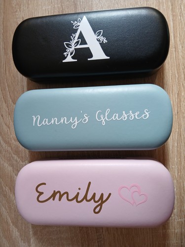 Personalised glasses case pink - personalised,
