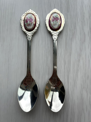 Vintage plated enamel - x,