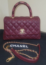 Authentic Chanel Caviar Coco Top handle Bag
