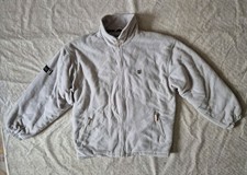 Eisenegger Fleece Jacket Mens XL Grey Full Zip Lightly Padded Quilted Lining