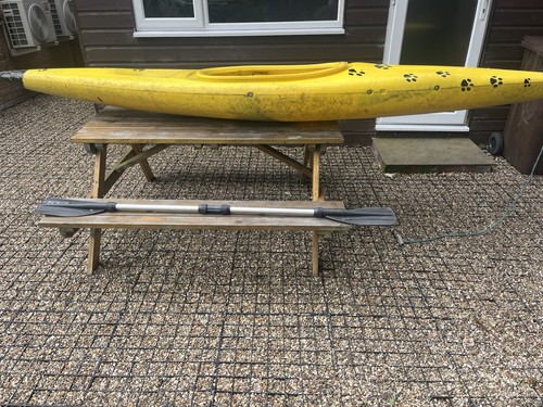 Canoe and paddle one person - canoe,