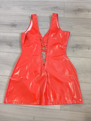 Bnwot bright red pvc - red, plunge