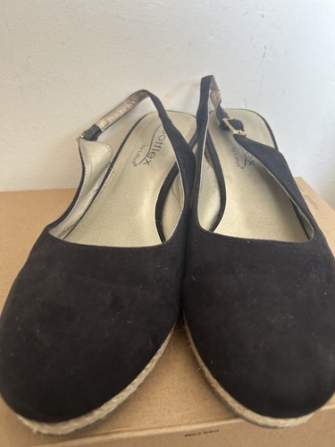Black faux suede strappy - black,
