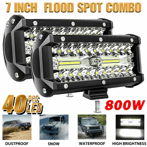 7inch 800w led work light - 2x,