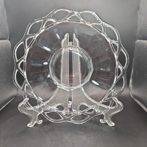 Vtg imperial clear glass - imperial, plate