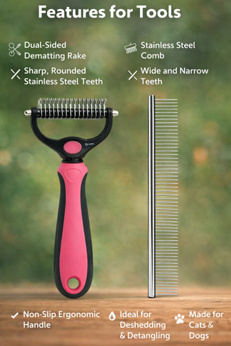 Grooming set for dog - dog, cat