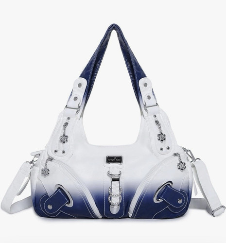 Angel kiss white blue faux - kiss,