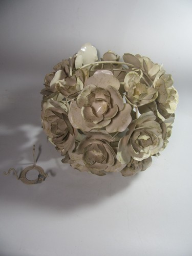 Ivory metal rose round - ,