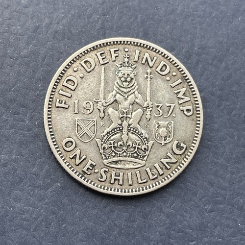 1937 scottish shilling - 1937, silver