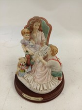 Story Time Figurine Mother Reading to Children on Chair Ornament 6"