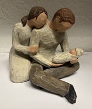 Vtg Willow Tree New Life Figurine Father Mother Newborn Baby by Susan Lordi 2001