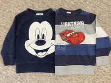 Toddler Baby Boys Jumper Bundle, McQueen & Micky Mouse, Gap, 12-24Months (1-2Y)