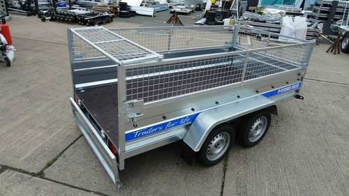 New cage trailer 8x4 double - new,