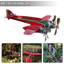Compass Weather Vane Garden Decoration Airplane Wind Spinners Aircraft Windmill