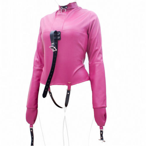 Leather straight jacket