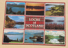 used postcard  LOCHS OF