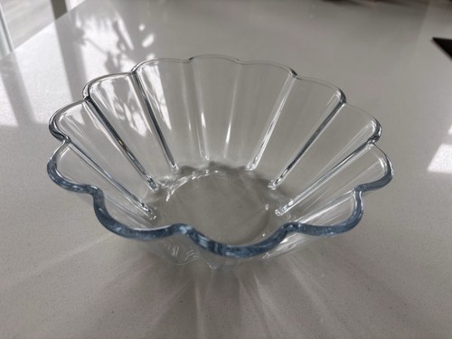 Vintage pyrex fluted glass - pyrex,