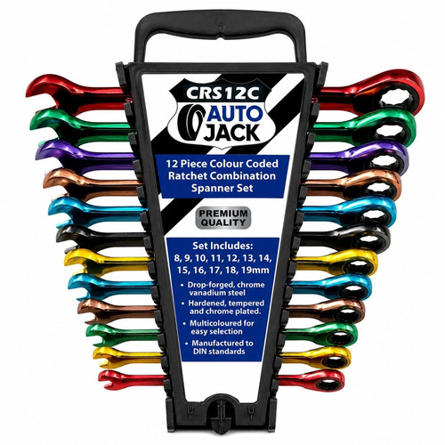 Autojack 12pc ratchet spanner - autojack,