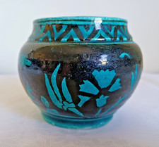 Moroccan pottery vase black