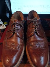 John White Brown Brogues Shoes Commando sole Leather Dainite Sole UK 7