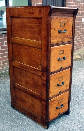 Edwardian antique filing