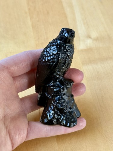 Large black obsidian crystal - large,