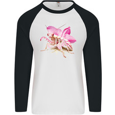 An Orchid Mantis Mens L/S Baseball T-Shirt