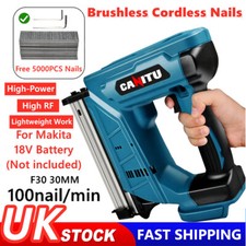Cordless Brad Nailer Straight Finish Nail Gun For Makita 18V Without Battery UK