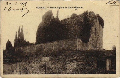 Old postcard cognac - -,