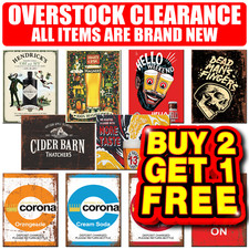 CLEARANCE METAL SIGNS HOME BAR