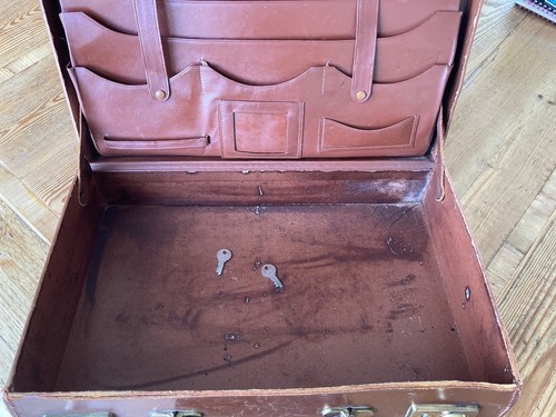 Vintage leather correspondence - vintage,