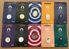 Paris 2024 Olympic pins 10x