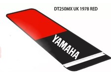 Yamaha DT250MX  UK 1978 Right Had Tank Decal (Red)