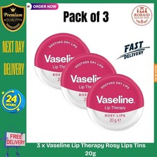 3 x Vaseline Lip Therapy Rosy