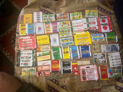 Vintage bubble gum wrappers - gum,