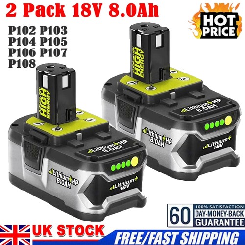 Pack 0ah for ryobi 18v - pack, 8.0ah