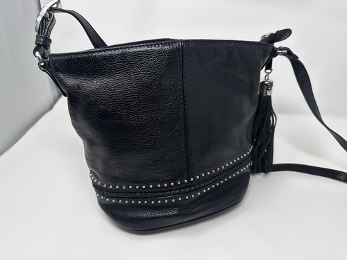 Brighton black pebbled leather - black,