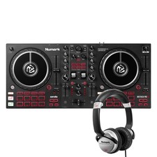 Numark Mixtrack Pro FX & HF125 Bundle – 2 Deck DJ Controller with DJ Mixer,