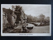 Yorkshire ROTHERHAM Boston Park c1920s RP Postcard by Valentine