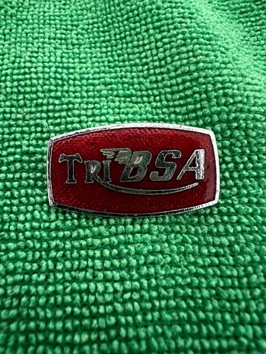Tri bsa red pin badge - pin,