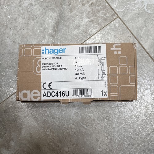 Hager rcbo adc416u - rcbo,
