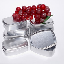 5x Small Empty Oblong Silver