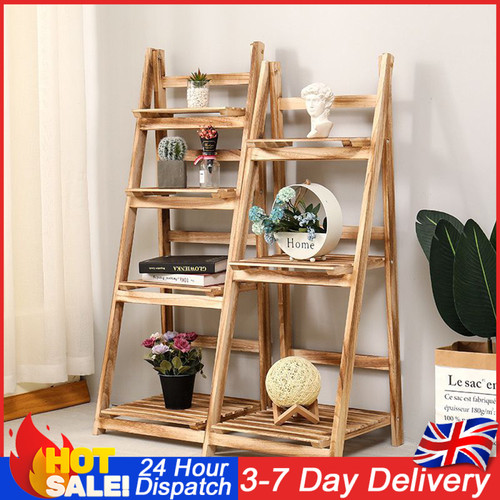 Tier folding wooden ladder - 4-tier,