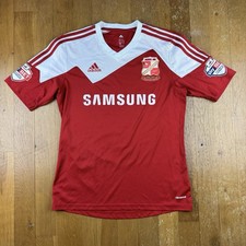 Adidas Swindon Town Fc 2013 2014 Massimo Luongo Home Football Shirt Sz Medium