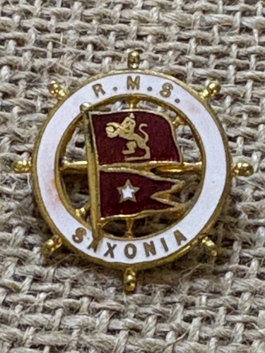 Vtg rms saxonia pin brooch - saxonia,