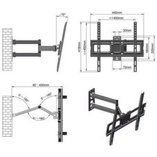 Full Motion Curved Flat TV