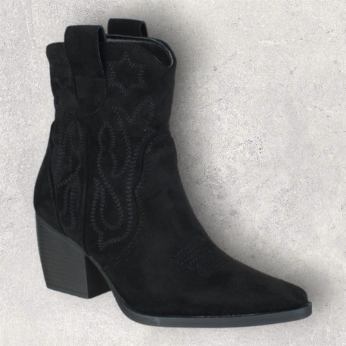 Ladies womens block heel zip - womens,