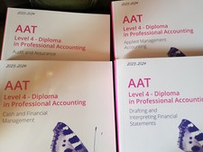 AAT LEVEL 4 KAPLAN (4 BOOK SET) ALL STUDY TEXT UNUSED AQ2022 BRAND NEW