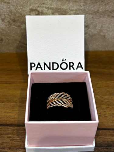 Pandora rose gold plate leaf - 1,