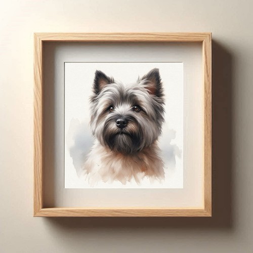 Cairn terrier dog wall - wall, art